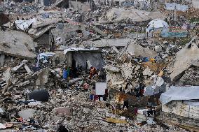 Destruction in Jabaliya Refugee Camp - Gaza