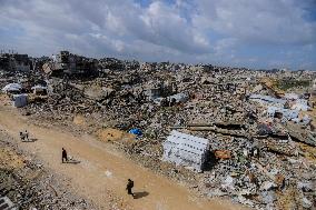 Destruction in Jabaliya Refugee Camp - Gaza