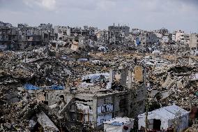 Destruction in Jabaliya Refugee Camp - Gaza