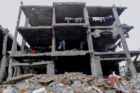 Destruction in Jabaliya Refugee Camp - Gaza