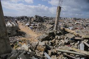 Destruction in Jabaliya Refugee Camp - Gaza