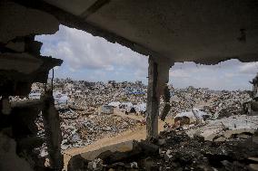 Destruction in Jabaliya Refugee Camp - Gaza