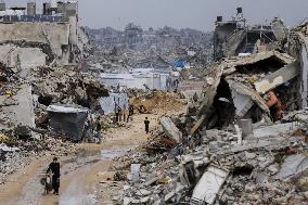 Destruction in Jabaliya Refugee Camp - Gaza