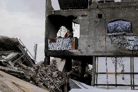 Destruction in Jabaliya Refugee Camp - Gaza