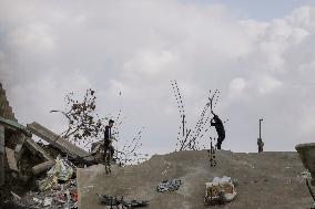 Destruction in Jabaliya Refugee Camp - Gaza