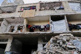 Destruction in Jabaliya Refugee Camp - Gaza