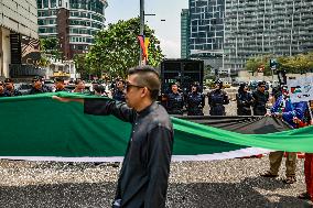 Demonstration Against The US President In Malaysia