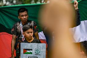 Demonstration Against The US President In Malaysia