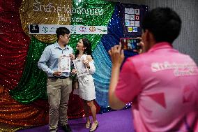 Marriage License Ceremony On Valentine's Day In Bangkok.