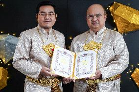 Marriage License Ceremony On Valentine's Day In Bangkok.