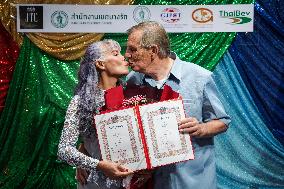 Marriage License Ceremony On Valentine's Day In Bangkok.