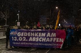 Protesters Rally Against Far-Right AfD in Dresden on WWII Bombing Anniversary