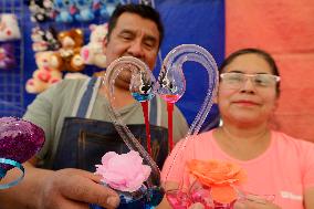 Residents Of Tláhuac Prepare For Valentine's Day In Mexico City