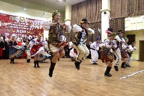 Rehearsal of Veryovka Ukrainian National Folk Choir in Kyiv