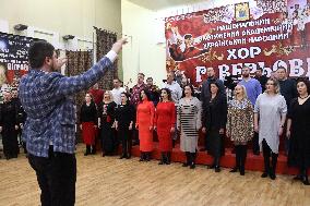 Rehearsal of Veryovka Ukrainian National Folk Choir in Kyiv