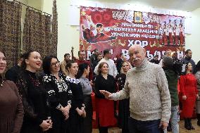 Rehearsal of Veryovka Ukrainian National Folk Choir in Kyiv