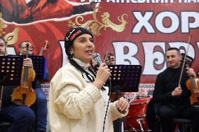 Rehearsal of Veryovka Ukrainian National Folk Choir in Kyiv