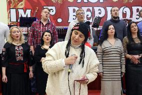 Rehearsal of Veryovka Ukrainian National Folk Choir in Kyiv