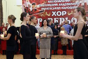 Rehearsal of Veryovka Ukrainian National Folk Choir in Kyiv