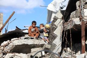 The Rubble Of Jabalia - Palestine