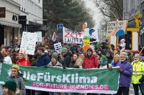 Fridays For Future Climate Demo In Bonn