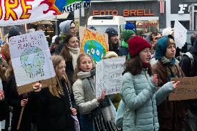 Fridays For Future Climate Demo In Bonn