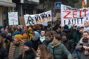 Fridays For Future Climate Demo In Bonn