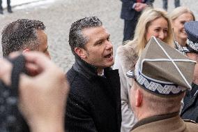 Meeting Of Polish Defense Minister Wladyslaw Kosiniak-Kamysz With U.S. Secretary Of Defense Pete Hegseth