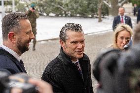 Meeting Of Polish Defense Minister Wladyslaw Kosiniak-Kamysz With U.S. Secretary Of Defense Pete Hegseth