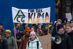 Fridays For Future Climate Demo In Bonn