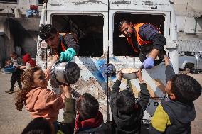 Humanitarian Aid In Gaza, Palestine