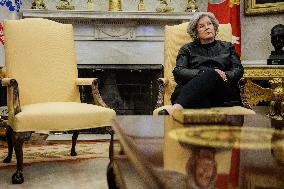 DC: U.S. President Trump Signs Executive Orders in the Oval Office