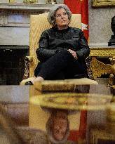 DC: U.S. President Trump Signs Executive Orders in the Oval Office