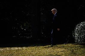 DC: U.S. President Trump Departs the White House