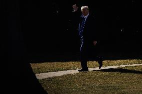 DC: U.S. President Trump Departs the White House