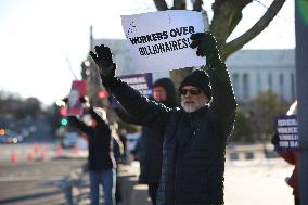 Washington DC Anti-DOGE Protest US Health and Human Services Offices