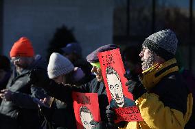 Washington DC Anti-DOGE Protest US Health and Human Services Offices