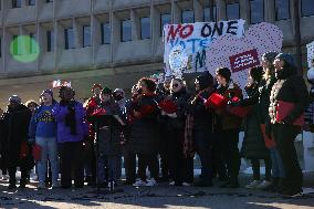 Washington DC Anti-DOGE Protest US Health and Human Services Offices