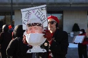 Washington DC Anti-DOGE Protest US Health and Human Services Offices