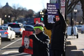 Washington DC Anti-DOGE Protest US Health and Human Services Offices