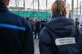 Visit of Minister Gérald Darmanin to Arles Central Prison