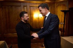 MSC - Zelensky meets with NATO Secretary General Rutte