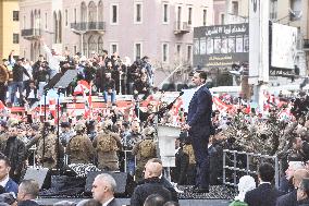 20th Anniversary Of Rafic Hariri’s Assassination Marked At Mohammad Al-Amin Mosque In Beirut, Lebanon