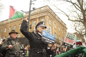 Palestine Coalition Protest In London