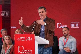 Pedro Sánchez attends the 10th Congress of the PSE-EE in San Sebastián