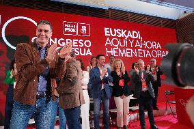 Pedro Sánchez attends the 10th Congress of the PSE-EE in San Sebastián