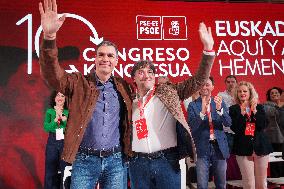 Pedro Sánchez attends the 10th Congress of the PSE-EE in San Sebastián