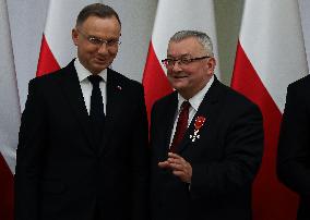 President Of Poland Andrzej Duda In Krakow