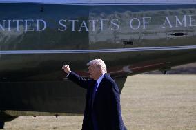 DC: President Trump hold a White House departure