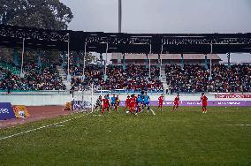 China Defeats Nepal 2-0 In Friendship Football Match In Kathmandu, Nepal.